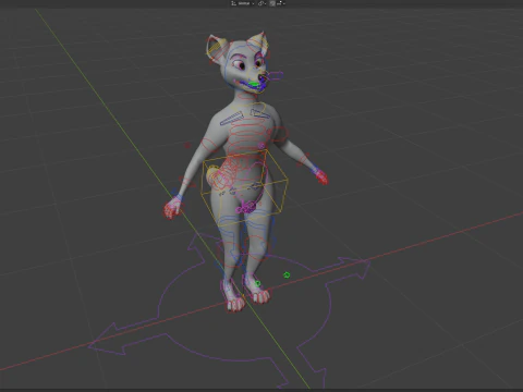 Kovu Anthro Wolf 3D Model