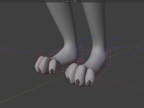 Kovu Anthro Wolf 3D Model