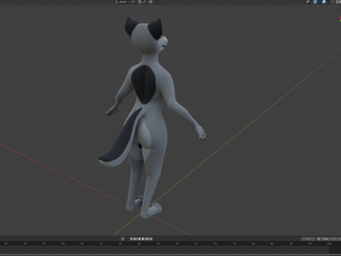 Kovu Anthro Wolf Modelo 3D