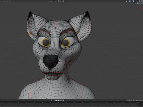 Kovu Anthro Wolf Modelo 3D
