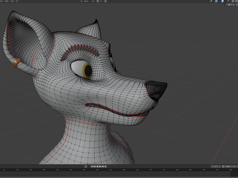 Kovu Anthro Wolf Modelo 3D