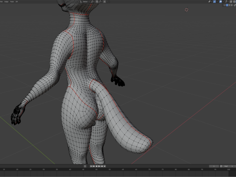 Kovu Anthro Wolf Modelo 3D