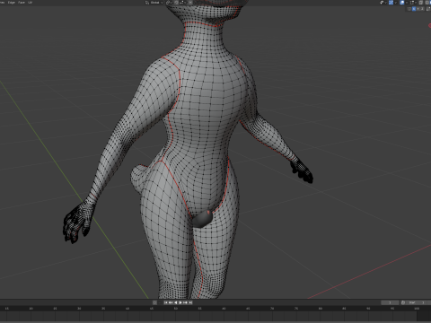 Kovu Anthro Wolf Modelo 3D