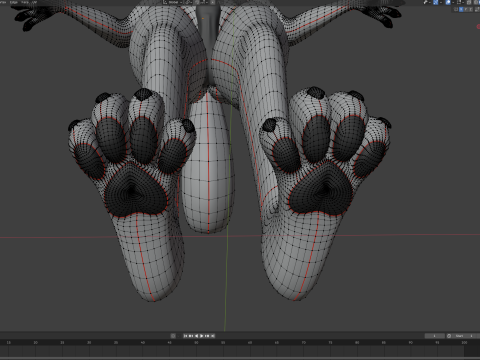 Kovu Anthro Wolf Modelo 3D