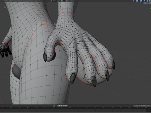 Kovu Anthro Wolf Modelo 3D