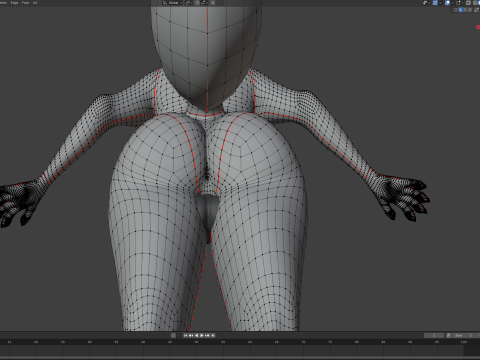 Kovu Anthro Wolf Modelo 3D