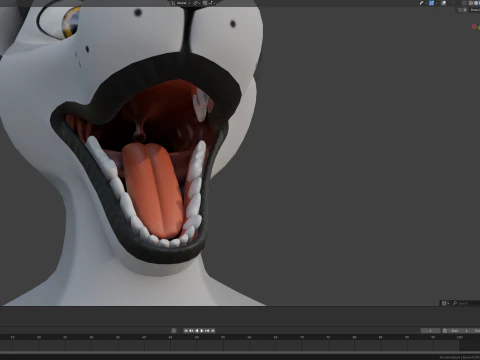 Kovu Anthro Wolf 3D Model