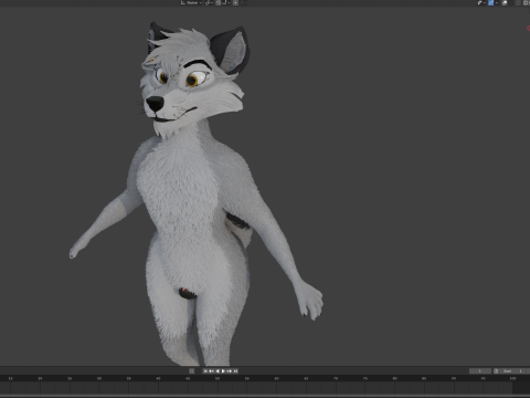 Kovu Anthro Wolf Modelo 3D
