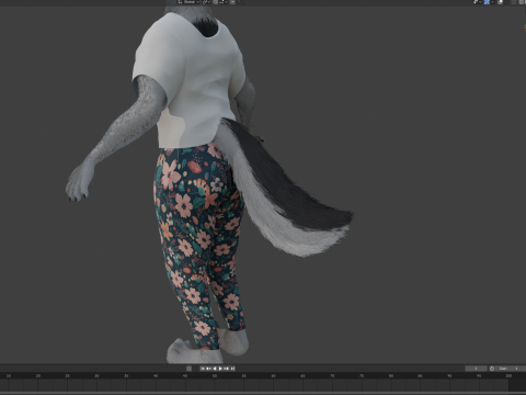 Kovu Anthro Wolf Modelo 3D