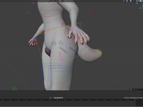 Thomas Anthro Husky 3D Model