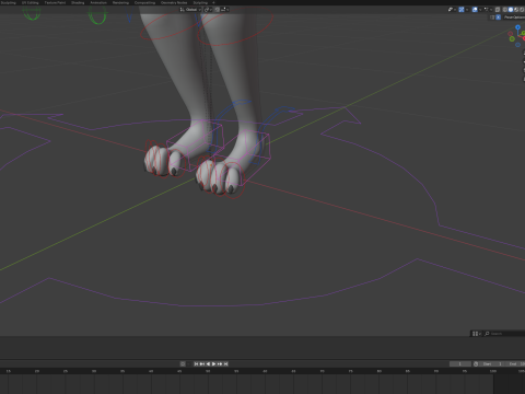 Thomas Anthro Husky 3D Model