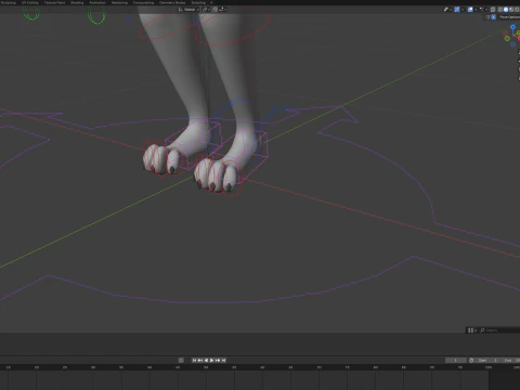 Thomas Anthro Husky 3D Model