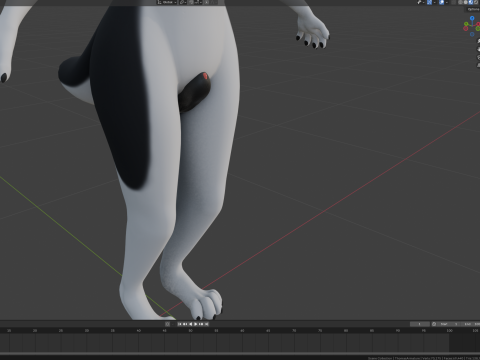 Thomas Anthro Husky 3D Model