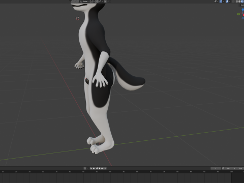 Thomas Anthro Husky 3D Model