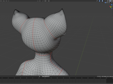 Thomas Anthro Husky 3D Model