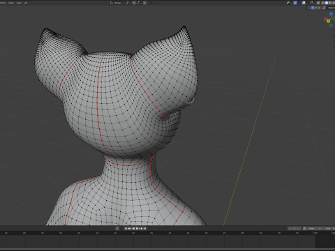 Thomas Anthro Husky 3D Model