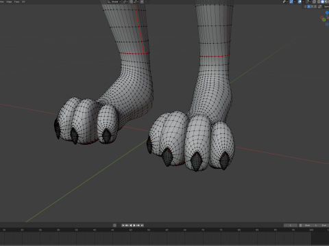 Thomas Anthro Husky 3D Model