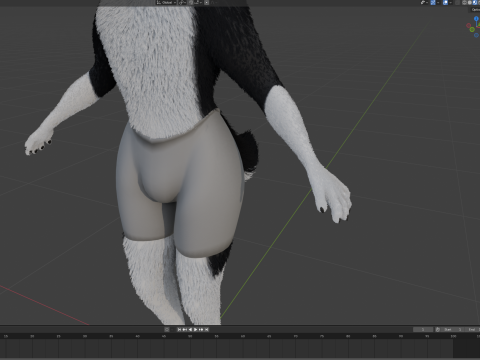 Thomas Anthro Husky 3D Model