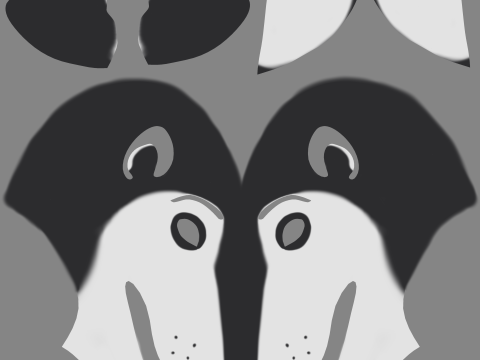 Thomas Anthro Husky 3D Model