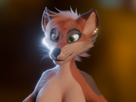Nakami Anthro Fox Modello 3D
