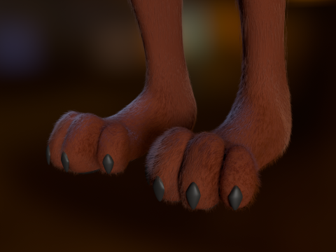 Nakami Anthro Fox Modello 3D