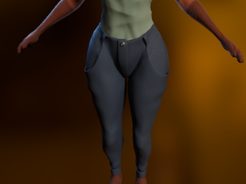 Nakami Anthro Fox Modello 3D