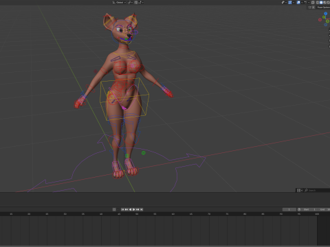 Nakami Anthro Fox Modello 3D