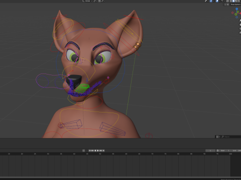 Nakami Anthro Fox Modello 3D