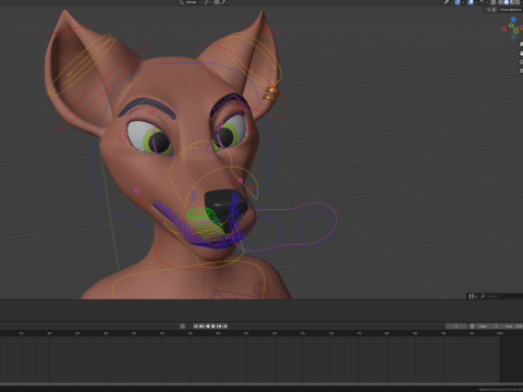 Nakami Anthro Fox Modello 3D