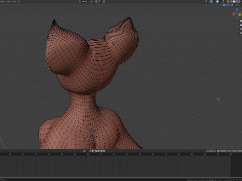 Nakami Anthro Fox Modello 3D