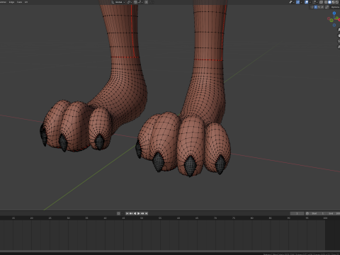 Nakami Anthro Fox Modello 3D