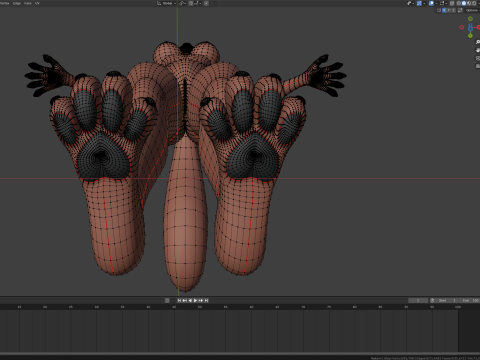 Nakami Anthro Fox Modello 3D