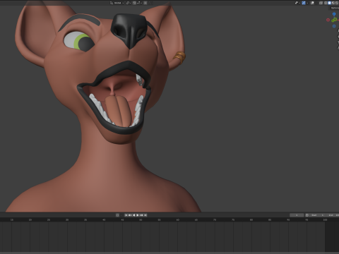 Nakami Anthro Fox Modello 3D