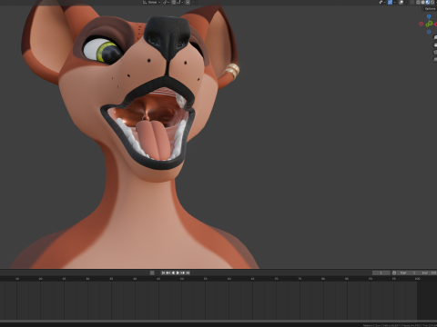 Nakami Anthro Fox Modello 3D