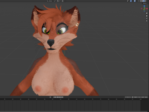 Nakami Anthro Fox Modello 3D