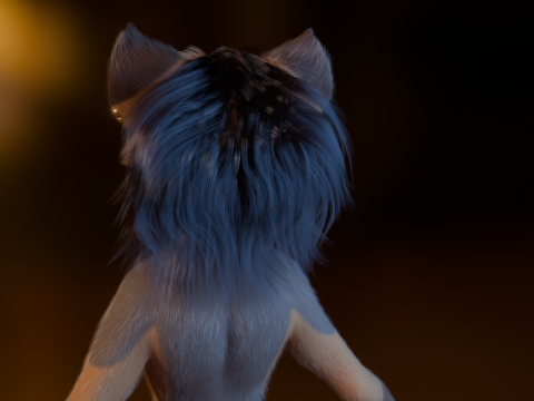Natsuki Anthro Fox 3D Model
