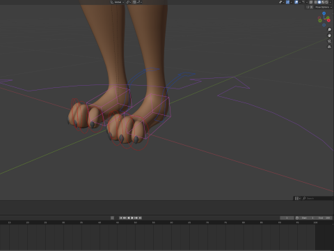 Natsuki Anthro Fox 3D Model