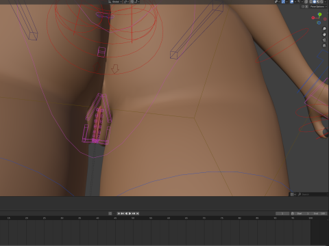 Natsuki Anthro Fox 3D Model