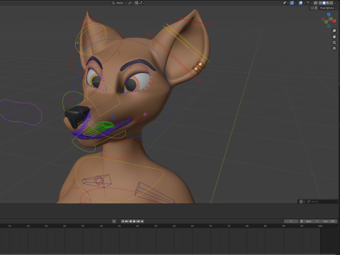 Natsuki Anthro Fox 3D Model