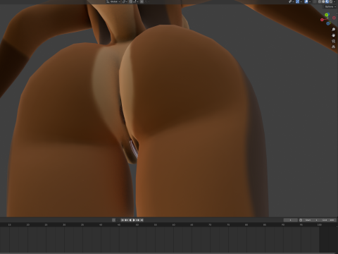 Natsuki Anthro Fox 3D Model