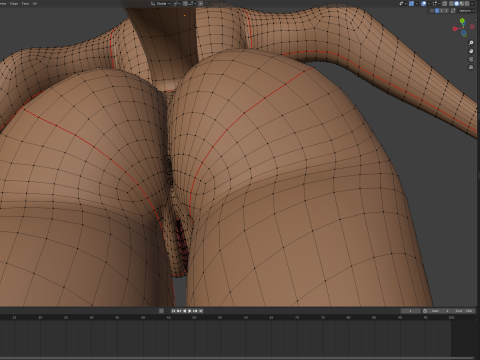 Natsuki Anthro Fox 3D Model