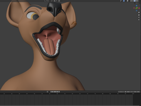 Natsuki Anthro Fox 3D Model