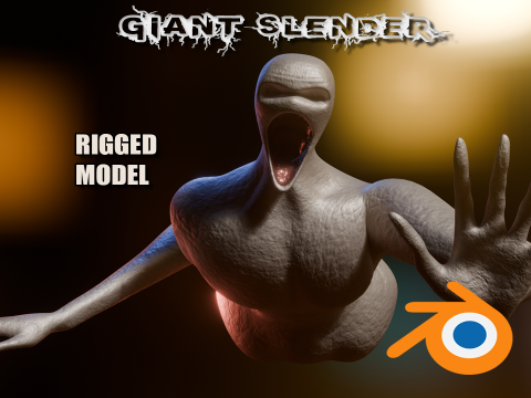 Giant Slender Entity 3D Model