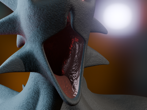 Giant Cursed Slender Entity 3Dモデル
