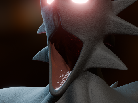 Giant Cursed Slender Entity 3Dモデル