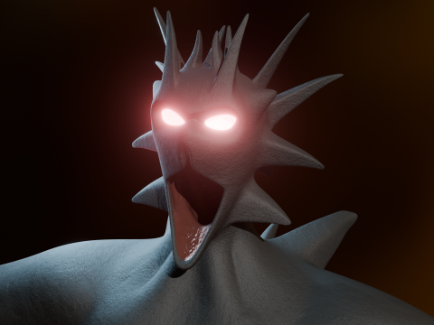 Giant Cursed Slender Entity 3Dモデル