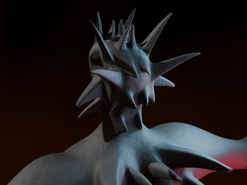 Giant Cursed Slender Entity 3Dモデル
