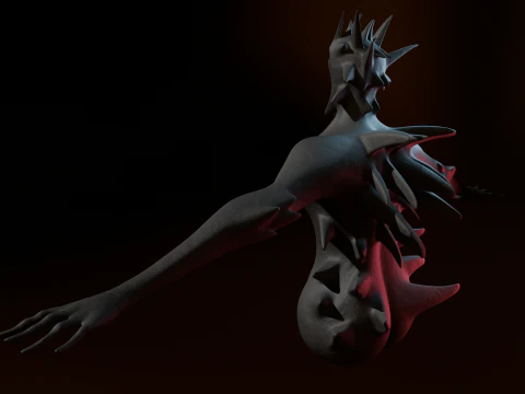 Entit&agrave; snella gigante maledetta Modello 3D