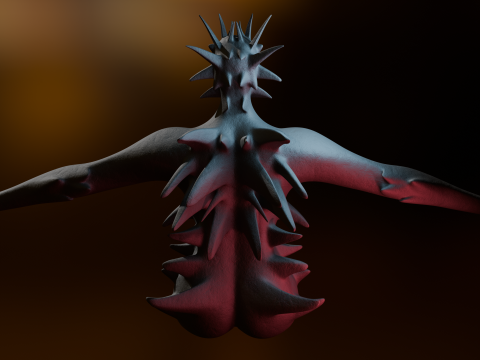 Giant Cursed Slender Entity 3Dモデル