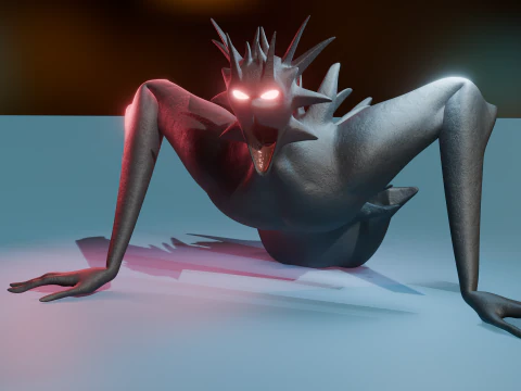 Entit&agrave; snella gigante maledetta Modello 3D